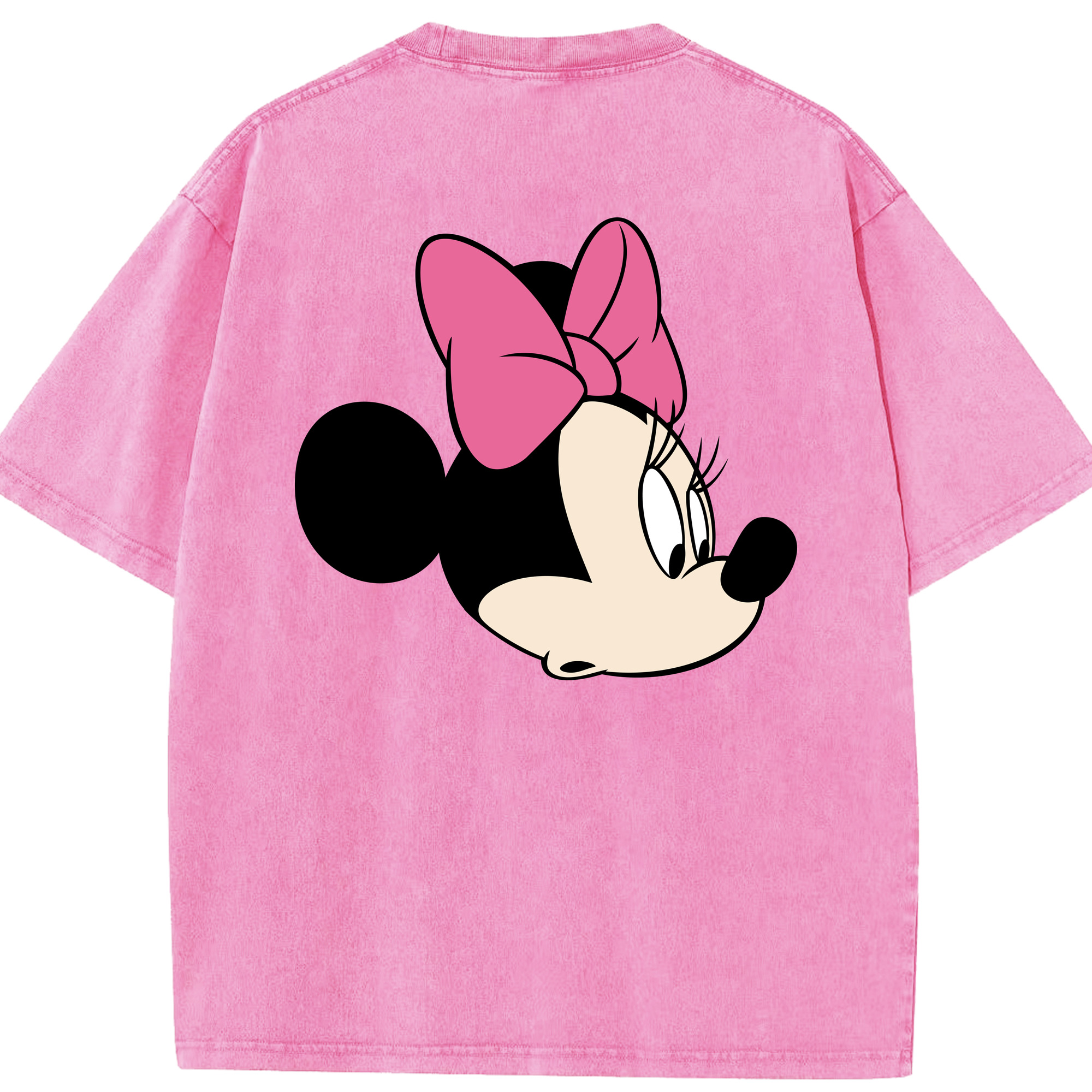 （画像用） ミッキーマウス Mickey Mouse 綿100% ヴィンテージ風 半袖Tシャツ（背面プリント）
